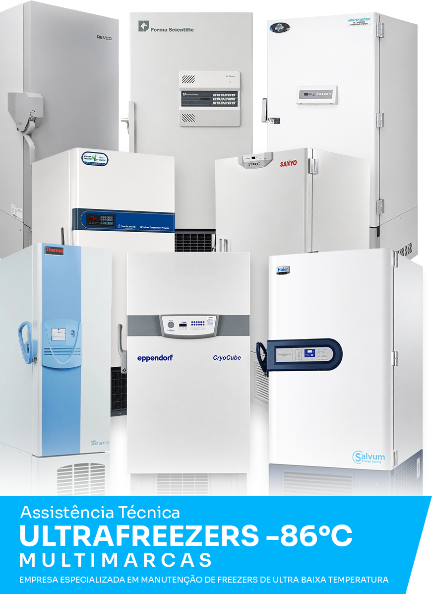 Assistência técnica Ultrafreezers -86°C multimarcas
